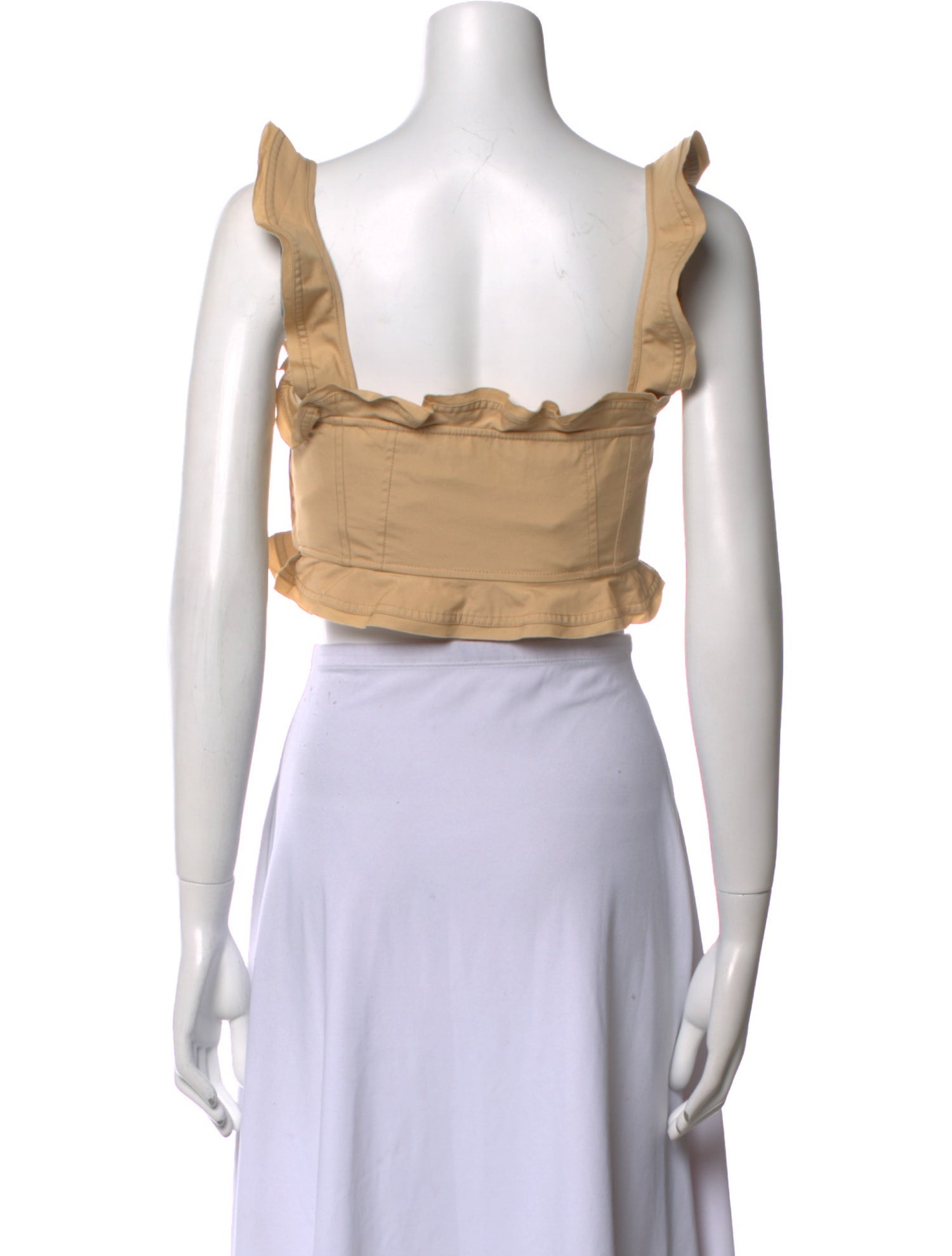 Ulla Johnson Square Neckline Sleeveless Crop Top